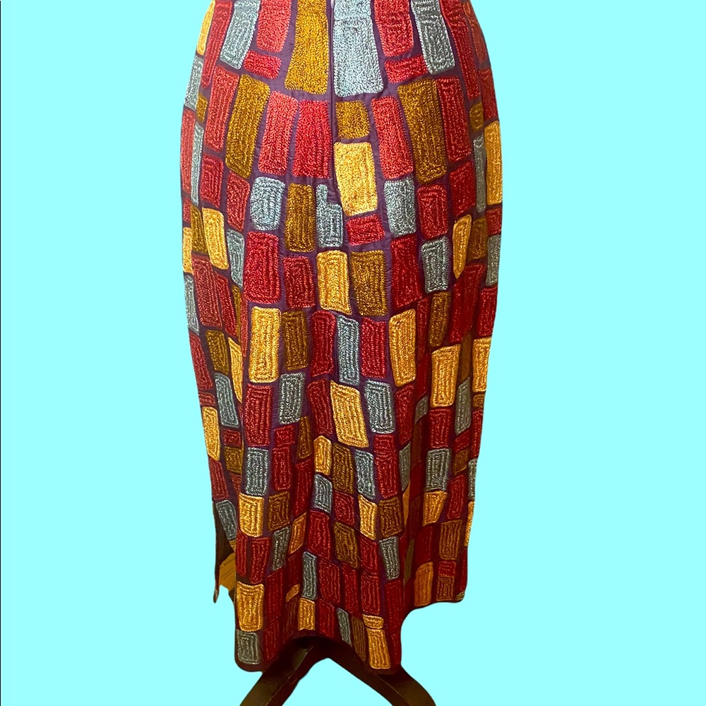 FORK brand 100% silk skirt